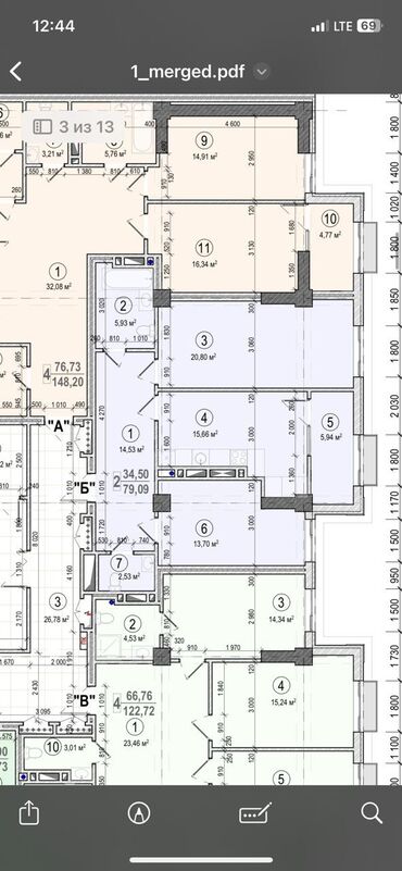 3 комнатная квартира куплю: 2 комнаты, 80 м², Элитка, 3 этаж, ПСО (под самоотделку)