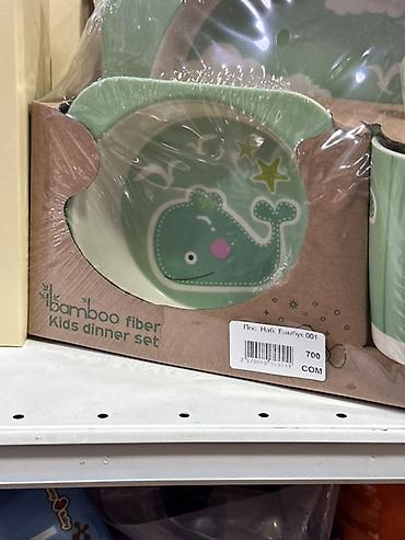 мятный: Детский набор посуды из бамбукового волокна - Серия: Kids dinner set — 1