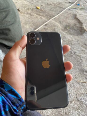 Apple iPhone: IPhone 11, Б/у, 64 ГБ, Черный, Защитное стекло, Чехол, Кабель, 69 %