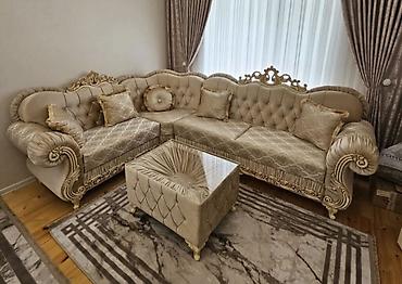Divan və masa dəstləri: Künc divan dəstləri – müasir dizayn və komfort - Modellər: müxtəlif — 10