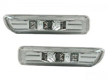 KRISTALNI BELI LED BOCNI MIGAVCI BMW E46 | Kristalni beli hrom bocni