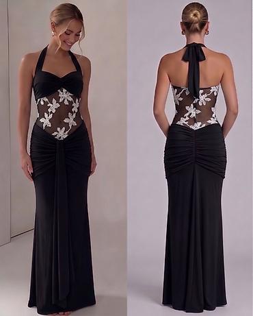 second hand vrsac: Elegantna duga haljina na preklop sa halter vezivanjem oko vrata — 4
