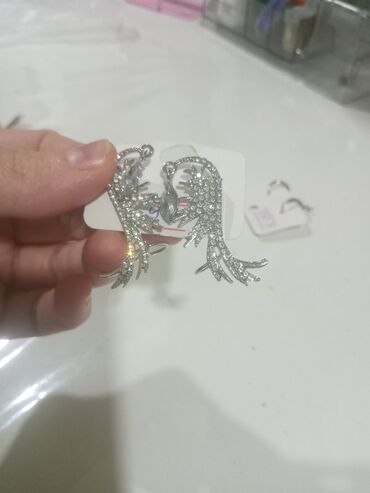 Bijuteriya dəstləri: Zərgərlik dəsti – müxtəlif modellərdə sırğalar - Ay və ulduz motivli — 3