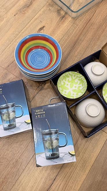 dish sets: Набор посуды для кухни 4 пиалы новые 6 Кесе для супа 2 кружки — 2