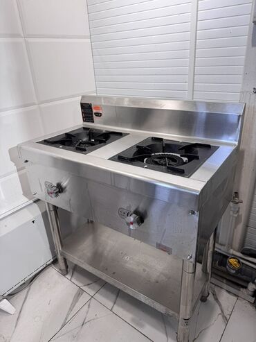 оборудования для пекарни: Профессиональная газовая плита на 2 конфорки (высокой мощности) из