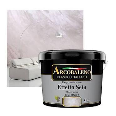 Декоративная краска Arcobaleno Classico Italiano Effetto Seta, 3 кг -