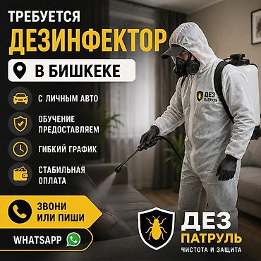life network system: Для работы в Бишкеке требуется дезинфектор. Требования: 	•	Мужчина — 1