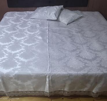 carpayı dəsti: Fransız Dantelli “Lalezar” Gəlin Dəsti – 7 parça, krem rəng Zərif — 8