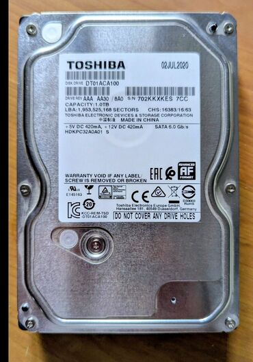 ssd внешний 1 тб: Накопитель, Б/у, Toshiba, HDD, 1 ТБ, 3.5", Для ПК