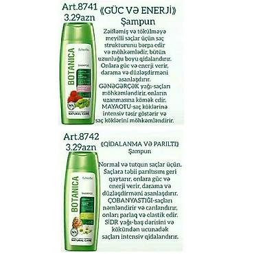 sapun: Saç şampunları.Hər biri müxtəlif qiymətədi — 7
