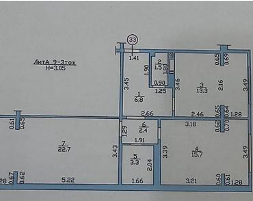 elegance stroy: 2 комнаты, 67 м², Тунгуч мкр 106 серия улучшенная, 9 этаж, Евроремонт — 5