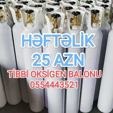 Tibbi avadanlıq: Tibbi oksigen balonu və reduktorlarin icarəsi və satışı