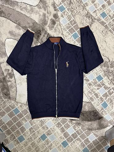 Личные вещи: Мужская трикотажная кофта на молнии Polo Ralph Lauren. - Цвет — 1