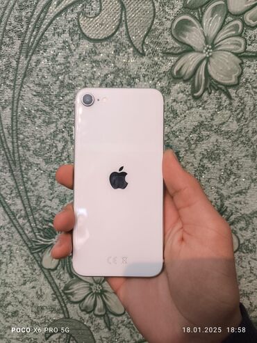 rəsmi 9 s: IPhone SE 2020, 64 GB, Ağ, Barmaq izi