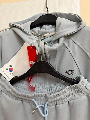 nike tech flecce: Спортивный костюм egg. (Корея) - Комплект: худи на молнии с капюшоном — 2