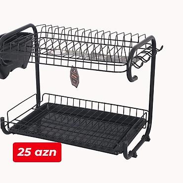 qurut: Mətbəx üçün ikiqat səviyyəli qab-qaşıq quruducu rəflər Model və — 7