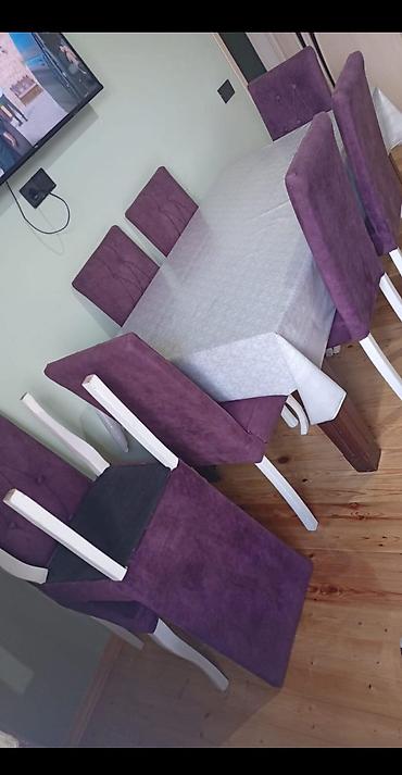 stol stul instagram: Masa dəsti 8 stull masa açılandı qiymət 380 manat. Unvan — 1