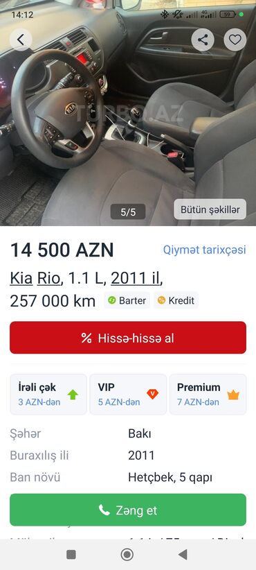 Kia: Hecbir sorunu yoxdur kreditlede verilir