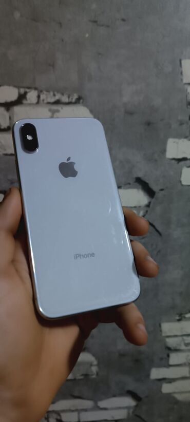 iphone x silver: IPhone X, 64 GB, Ağ, Barmaq izi, Face ID