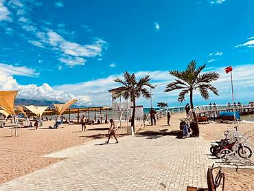 Иссык-Куль 2026: Коттедж, Палм Бич ЦО Palm Beach, Чок-Тал, Детская площадка, Парковка, стоянка, Охраняемая территория — 26