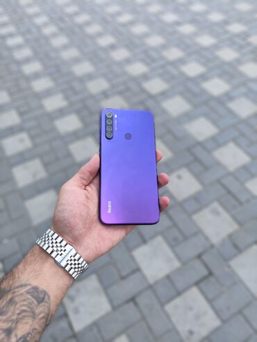 Xiaomi: Xiaomi Redmi Note 8, 64 GB, rəng - Bənövşəyi, 
 Barmaq izi, Face ID