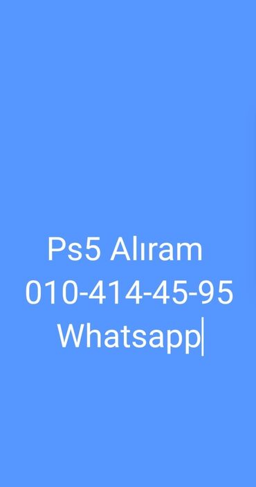 direksiyon setleri: Xidmət: PS5 alışı Təsvir: - PlayStation 5 konzollarının alınması