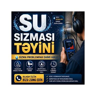 tavan ucun ventilyator: Su sızması problemi? Su sızmasının dəqiq təyini — 50 AZN Təmir — 1