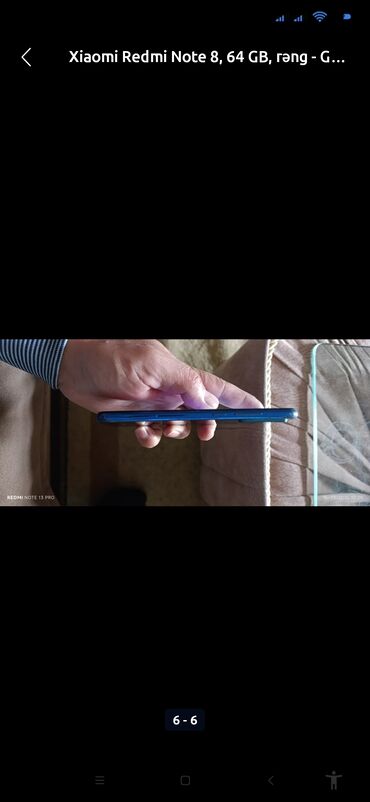 Xiaomi: Xiaomi Redmi Note 8, 64 GB, 
 Sensor, Barmaq izi, İki sim kartlı