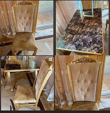 Digər mebel: Afs✅üstü mermer açılan masa ve 6 stulu 550 AZN satılır.yaxsi — 1