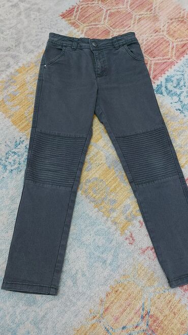 bos salvar modelleri: Mothercare jeans şalvar 7-8yaş beli rezinli