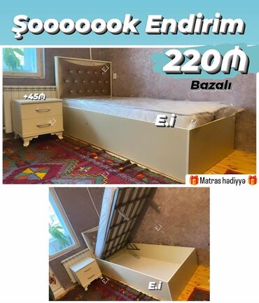 кровать трансформер: *Bazalı Çarpayı 220Azn💥* *Matras hədiyyə🎁* ✔️Rəng seçimi var Ölçü