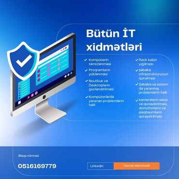 dell notebook qiymetleri: Bütün İT xidmətləri göstərilir. istədiyiniz proqram yazılır. Kompüter