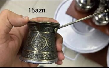 Qəhvə dəstləri və servizlər: Qəhvə dəsti, rəng - Gümüşü, Metal — 13