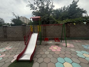 детский домик с горкой: Детская площадка Для улицы