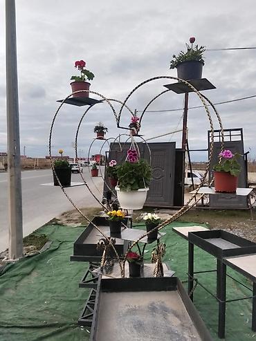 Digər bağ, çöl mebeli: Bağ üçün dekorativ ağ taxta trellis qövs - Material: ağ rəngdə — 8