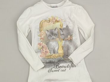 biała bluzka elegancka xs: Bluzka, Lidmar, 5-6 lat, 110-116 cm, stan - Idealny