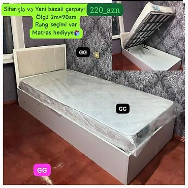 Çarpayılar: Yeni, Təknəfərlik çarpayı, Bazasız, Matras ilə — 12