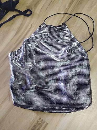 Topovi: Prodajem potpuno nov metalik srebreni top,original "Zara" . prelep — 2