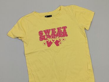 żółty t shirty: T-shirt, SinSay, XS, stan - Dobry