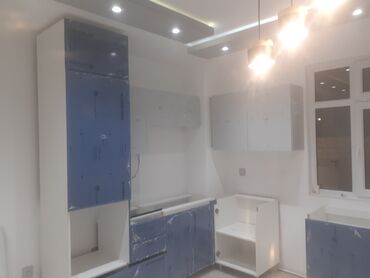 Tavan işləri: Gips karton asma tavan işi - Otaqlar üçün modern iki səviyyəli asma — 47