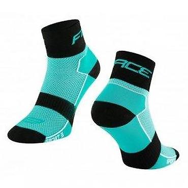 slauf sa tendom: ČARAPE FORCE SPORT 3, TIRKIZ-CRNE S-M/36-41 | niske biciklističke — 2