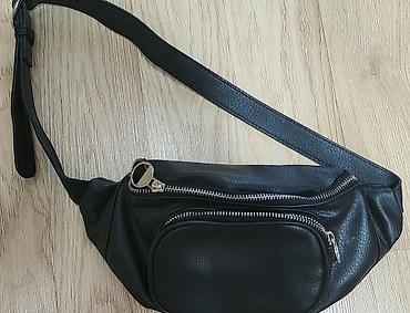 mango canta: TERRANOVA- Qara bel/çiyin çantası (belt bag, crossbody) - Material — 4