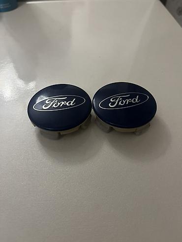ford tekeri: Məhsul: Ford təkər diski mərkəz qapaqları (2 ədəd) - Rəng: Tünd mavi — 1