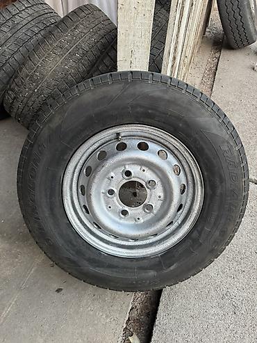 Колеса в сборе 225 / 70 / R 15, Всесезонная, Б/у, Запаска, Легкий коммерческий транспорт (C/LT), Железные, отверстий - 5