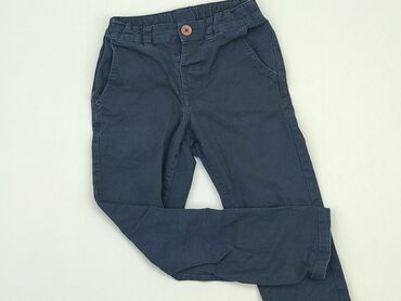 Trousers: Material trousers, 8 years, 128, condition - Good