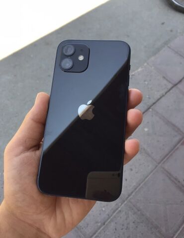iphone simli qulaqlıq: IPhone 12, 128 GB, Black Titanium, Zəmanət, Simsiz şarj, Face ID