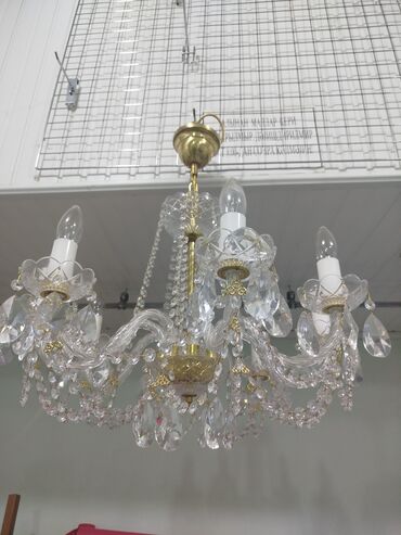 Qida məhsulları: Çılçıraq, 6 lampa, Xrustal
