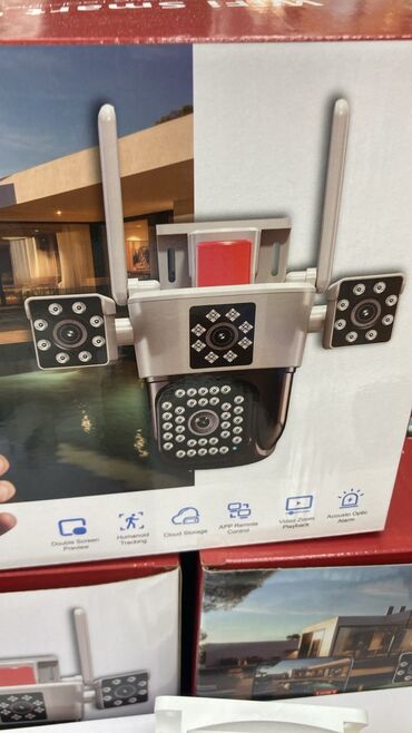 Videomüşahidə: Simsiz Wifi ptz 3 kamera 360° 8mp/4K Çöl səraiti ücün matorlu 3