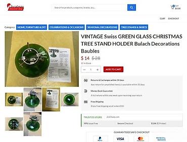 Praznična dekoracija: Stalak za jelku Bülach – srednji model - Stakleni rezervoar u zelenoj — 9