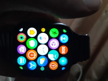 alarm: Yeni, Smart saat, Sensor ekran, rəng - Qara